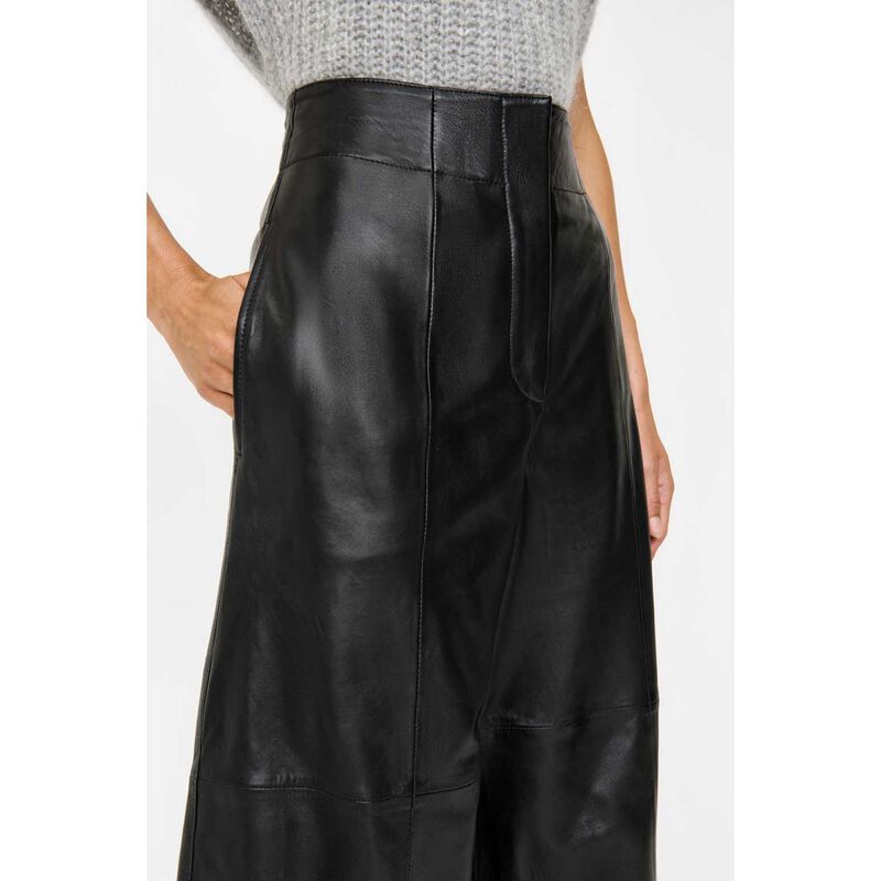 Veronika Maine Leather Cropped Pant image number 5